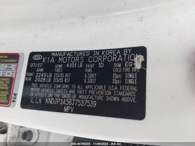 Photo 8 VIN: KNDJP3A56J7537539 - KIA SOUL 