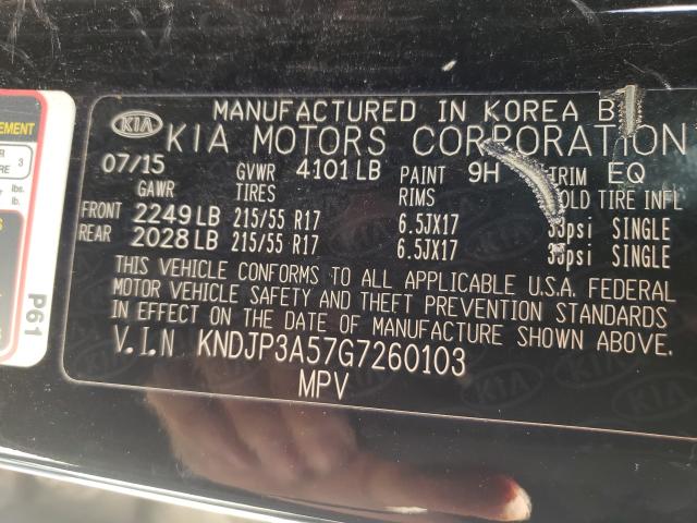 Photo 9 VIN: KNDJP3A57G7260103 - KIA SOUL + 