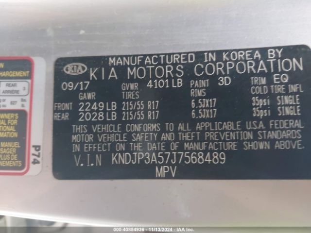 Photo 8 VIN: KNDJP3A57J7568489 - KIA SOUL 