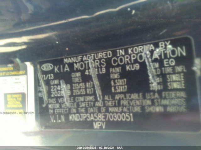 Photo 8 VIN: KNDJP3A58E7030051 - KIA SOUL 