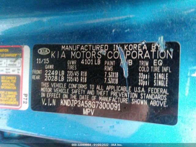 Photo 8 VIN: KNDJP3A58G7300091 - KIA SOUL 