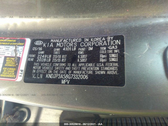 Photo 8 VIN: KNDJP3A58G7332006 - KIA SOUL 