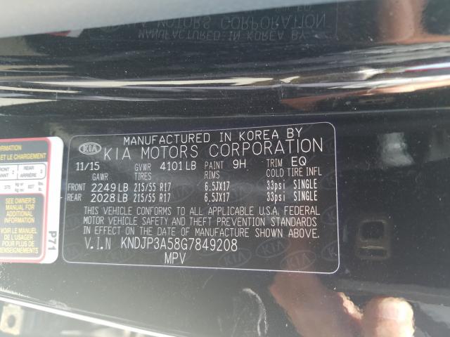 Photo 9 VIN: KNDJP3A58G7849208 - KIA SOUL + 