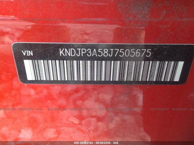 Photo 8 VIN: KNDJP3A58J7505675 - KIA SOUL 