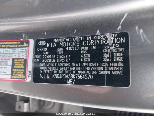 Photo 8 VIN: KNDJP3A58K7664570 - KIA SOUL 