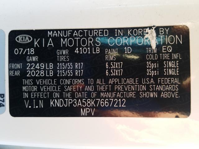 Photo 9 VIN: KNDJP3A58K7667212 - KIA SOUL + 