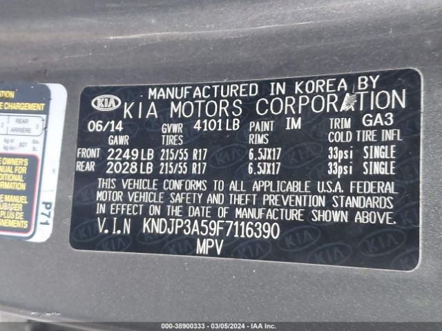 Photo 8 VIN: KNDJP3A59F7116390 - KIA SOUL 