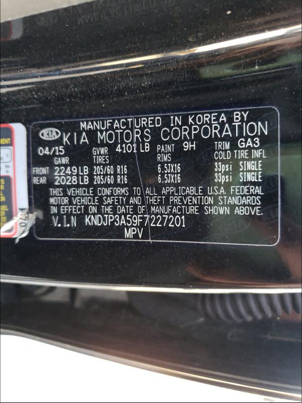 Photo 9 VIN: KNDJP3A59F7227201 - KIA SOUL + 