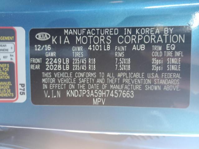 Photo 11 VIN: KNDJP3A59H7457663 - KIA SOUL 