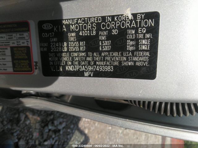 Photo 8 VIN: KNDJP3A59H7493983 - KIA SOUL 