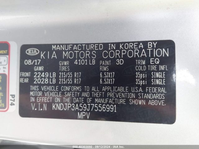 Photo 8 VIN: KNDJP3A59J7556991 - KIA SOUL 