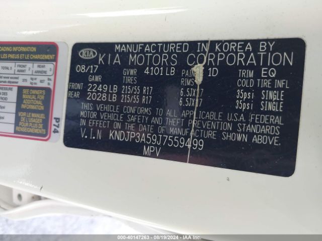 Photo 8 VIN: KNDJP3A59J7559499 - KIA SOUL 