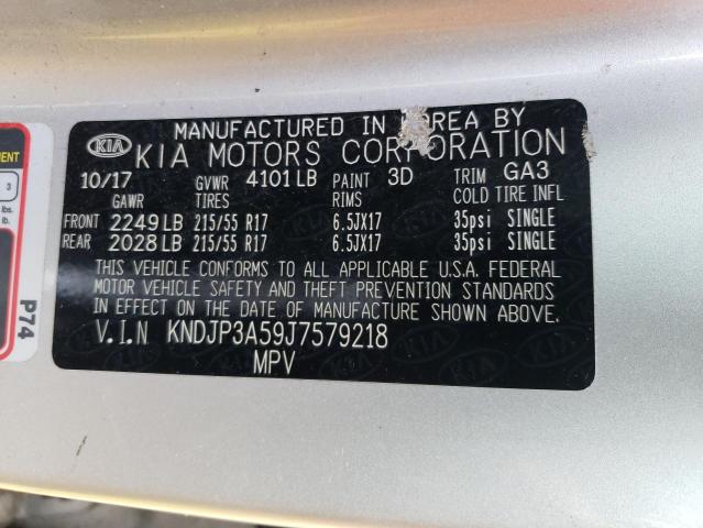 Photo 11 VIN: KNDJP3A59J7579218 - KIA SOUL 