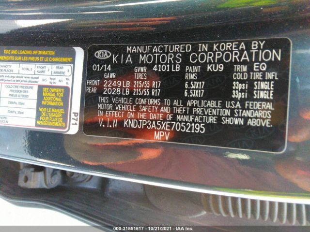 Photo 8 VIN: KNDJP3A5XE7052195 - KIA SOUL 