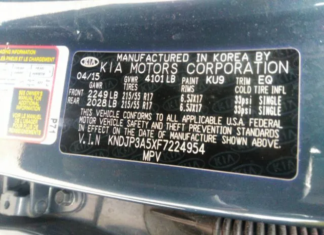 Photo 8 VIN: KNDJP3A5XF7224954 - KIA SOUL 