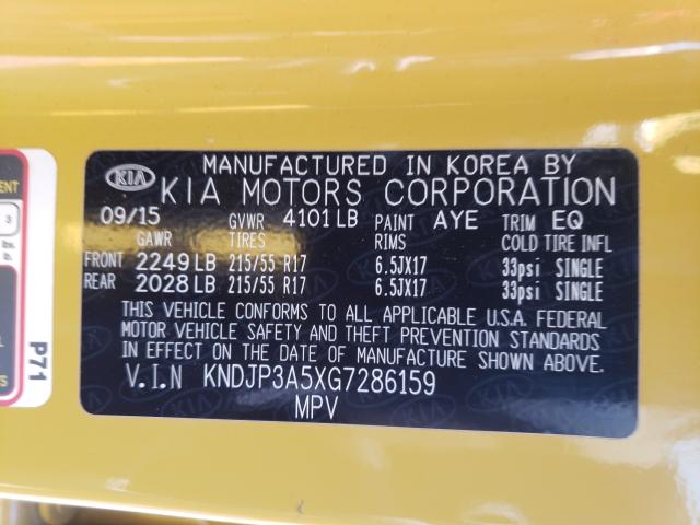 Photo 9 VIN: KNDJP3A5XG7286159 - KIA SOUL + 