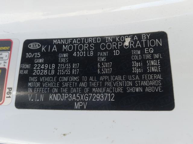 Photo 9 VIN: KNDJP3A5XG7293712 - KIA SOUL + 