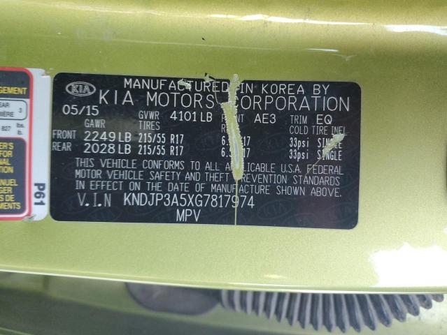 Photo 11 VIN: KNDJP3A5XG7817974 - KIA SOUL 