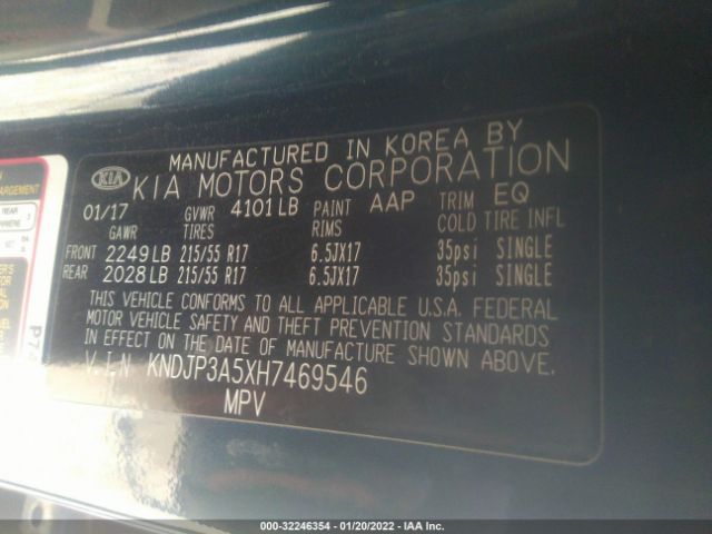 Photo 8 VIN: KNDJP3A5XH7469546 - KIA SOUL 