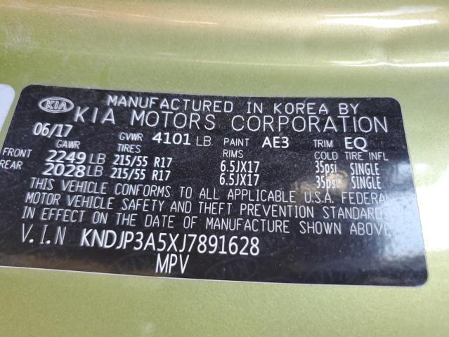 Photo 11 VIN: KNDJP3A5XJ7891628 - KIA SOUL 