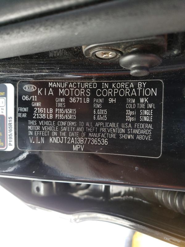 Photo 9 VIN: KNDJT2A13B7736536 - KIA SOUL 