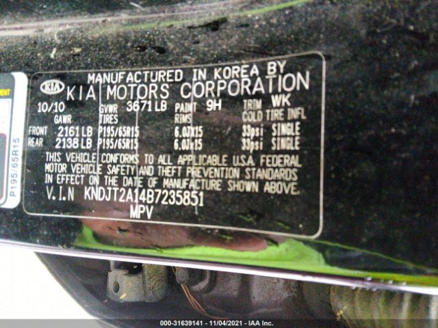 Photo 8 VIN: KNDJT2A14B7235851 - KIA SOUL 