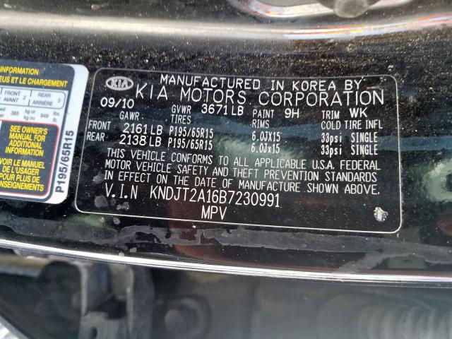 Photo 9 VIN: KNDJT2A16B7230991 - KIA SOUL 