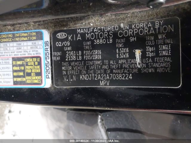 Photo 8 VIN: KNDJT2A21A7038224 - KIA SOUL 