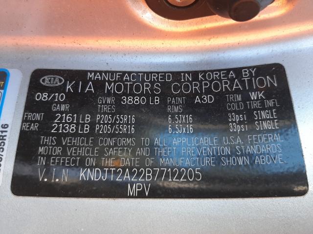 Photo 9 VIN: KNDJT2A22B7712205 - KIA SOUL + 