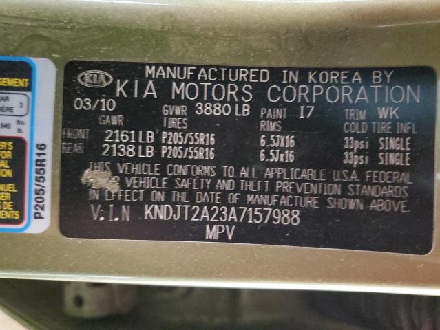 Photo 12 VIN: KNDJT2A23A7157988 - KIA SOUL 