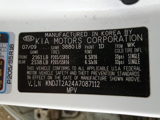 Photo 12 VIN: KNDJT2A24A7087112 - KIA SOUL 