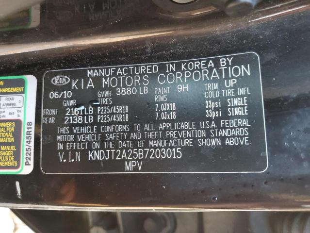 Photo 12 VIN: KNDJT2A25B7203015 - KIA SOUL 