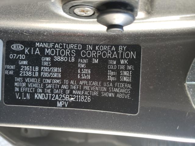 Photo 9 VIN: KNDJT2A25B7211826 - KIA SOUL + 