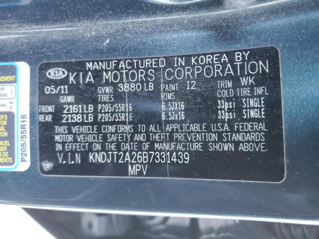 Photo 11 VIN: KNDJT2A26B7331439 - KIA SOUL 