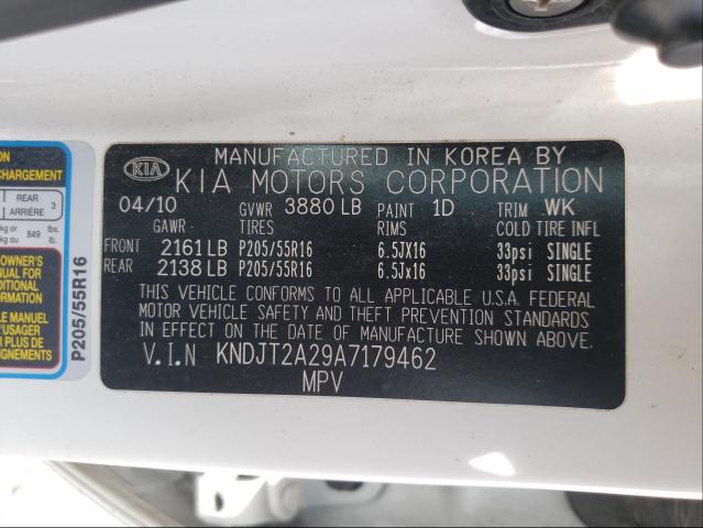 Photo 9 VIN: KNDJT2A29A7179462 - KIA SOUL + 