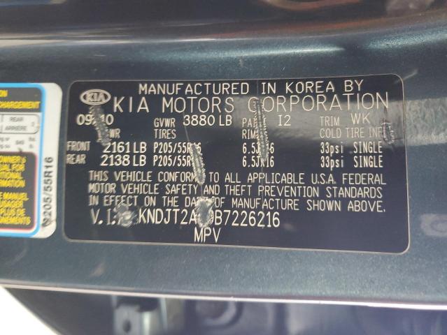 Photo 11 VIN: KNDJT2A29B7226216 - KIA SOUL + 