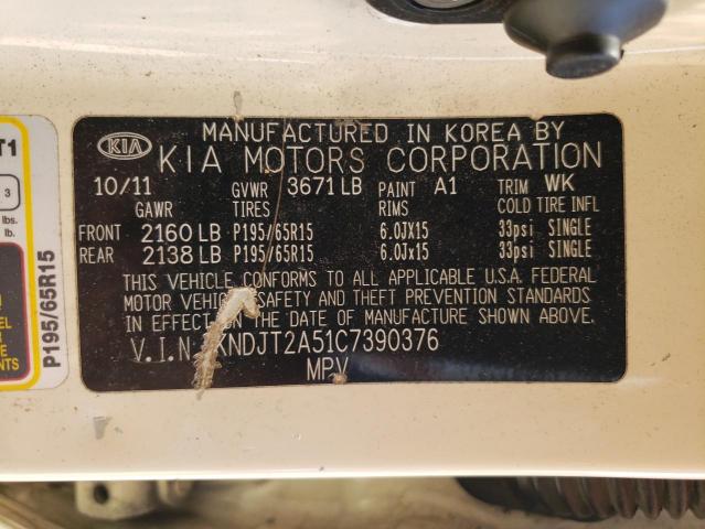 Photo 13 VIN: KNDJT2A51C7390376 - KIA SOUL 