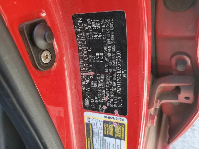 Photo 11 VIN: KNDJT2A51D7570510 - KIA SOUL 