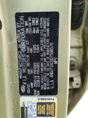 Photo 11 VIN: KNDJT2A51D7598579 - KIA SOUL 