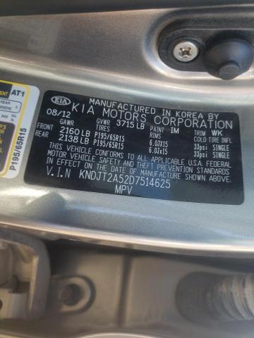 Photo 11 VIN: KNDJT2A52D7514625 - KIA SOUL 