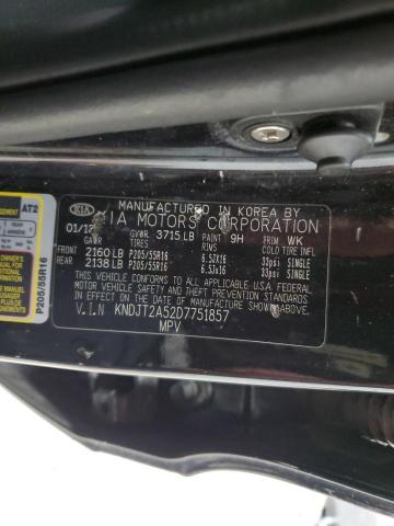 Photo 12 VIN: KNDJT2A52D7751857 - KIA SOUL 