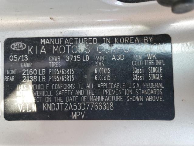 Photo 12 VIN: KNDJT2A53D7766318 - KIA SOUL 