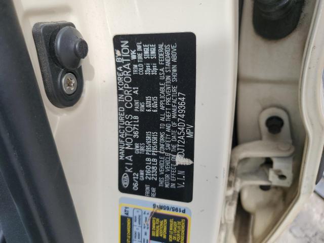 Photo 11 VIN: KNDJT2A54D7493647 - KIA SOUL 