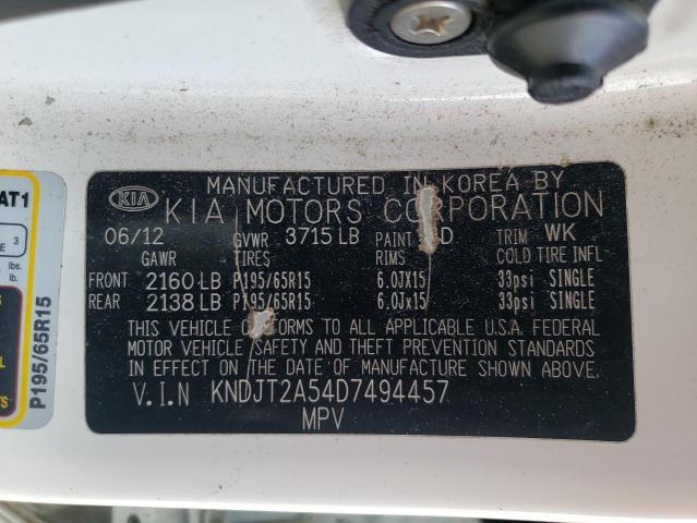 Photo 11 VIN: KNDJT2A54D7494457 - KIA SOUL 