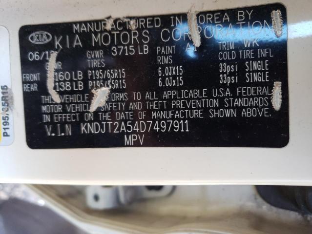 Photo 12 VIN: KNDJT2A54D7497911 - KIA SOUL 