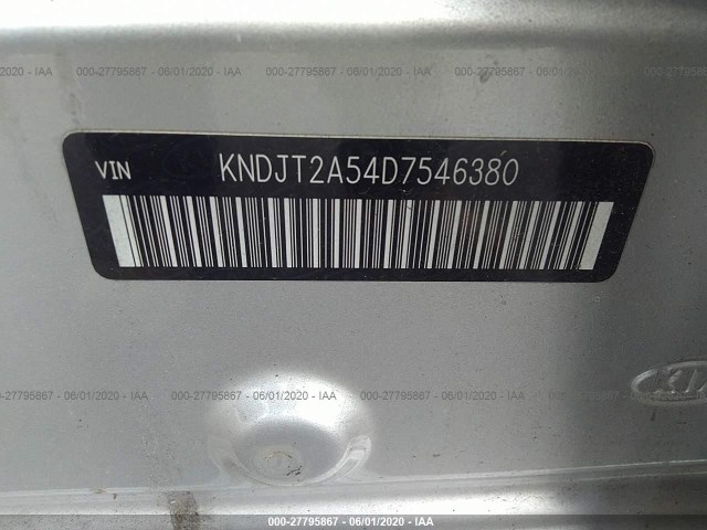 Photo 8 VIN: KNDJT2A54D7546380 - KIA SOUL 