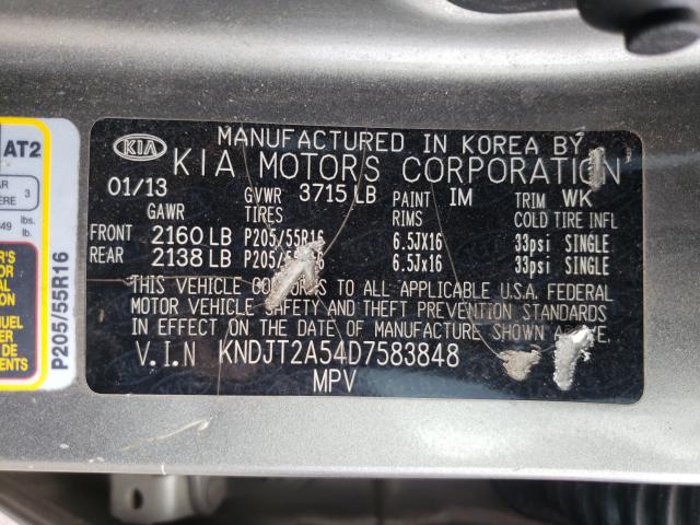 Photo 9 VIN: KNDJT2A54D7583848 - KIA SOUL 