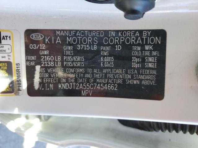 Photo 11 VIN: KNDJT2A55C7454662 - KIA SOUL 