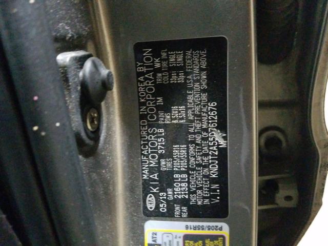 Photo 9 VIN: KNDJT2A55D7612676 - KIA SOUL 