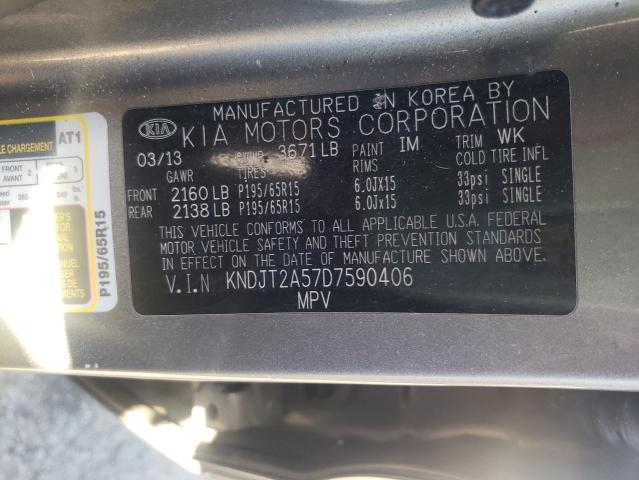 Photo 11 VIN: KNDJT2A57D7590406 - KIA SOUL 